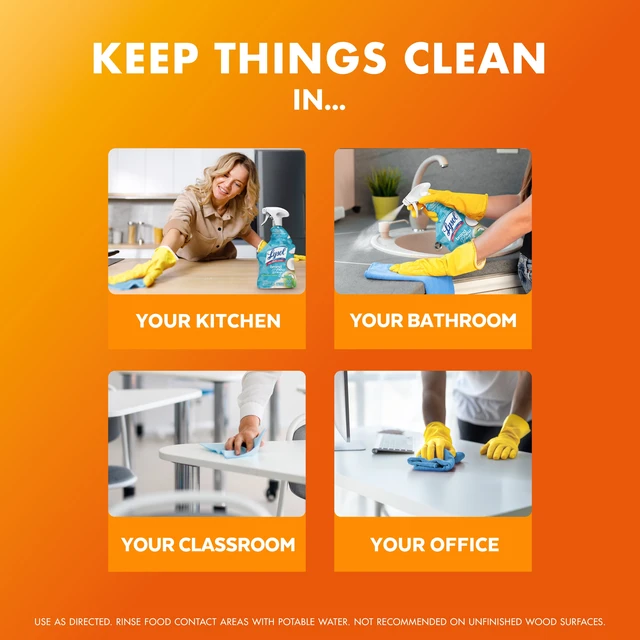 Alt view image 2 of 6 - Lysol Brand New Day All Purpose Cleaner Mango & Hibiscus Deep Clean 32fl oz