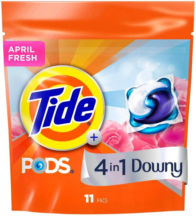 Main image of Tide PODS Laundry Detergent Pacs with a Touch of Downy Freshness, 3X Cleaning Power, 11Count
