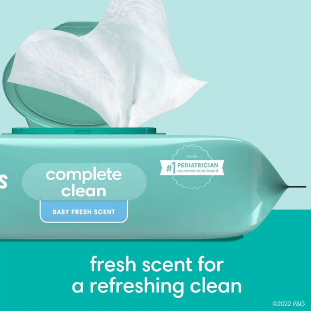 Alt view image 4 of 5 - Pampers Complete Clean Baby Fresh Baby Wipes 3-Pack (216 Wipes)