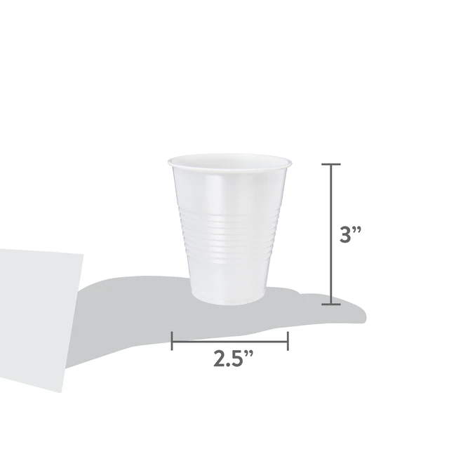 Alt view image 2 of 6 - Great Value 5oz Clear All Purpose Disposable Plastic Cups, 100 Count