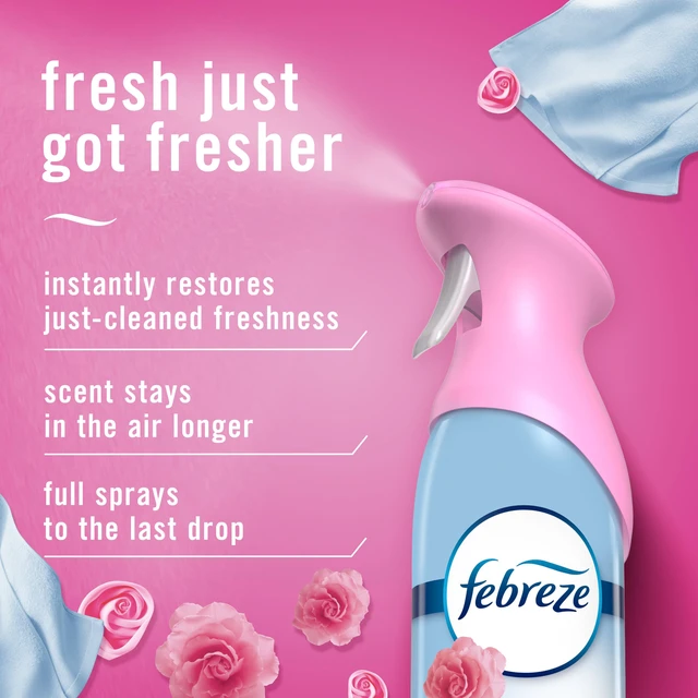Alt view image 6 of 6 - Febreze Air Mist Air Freshener Spray, Odor Fighting Room Spray & Deodorizer for Home, Bathroom, Kitchen, Office, Apartment, Dorm Room, Classroom, Downy April Fresh Scent
