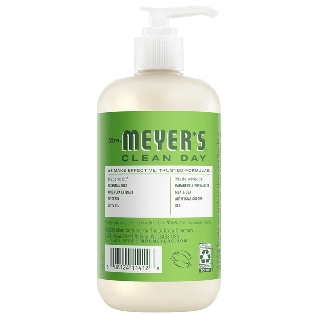 Alt view image 2 of 6 - Mrs. Meyer's Clean Day Hand Soap, 12.5 Fl Oz, Fresh Cut Grass Scent