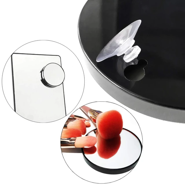 Alt view image 4 of 6 - TTSAM 10X Magnifying Makeup Mirror with 2 Suction Cups, Round, 3.46 Inches Diameter, for Home Travel Shaving Essential
