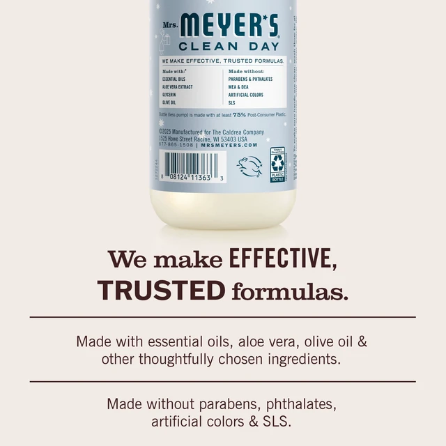 Alt view image 6 of 6 - Mrs. Meyer's Clean Day Hand Soap, Snowdrop Scent, 12.5 Fl Oz