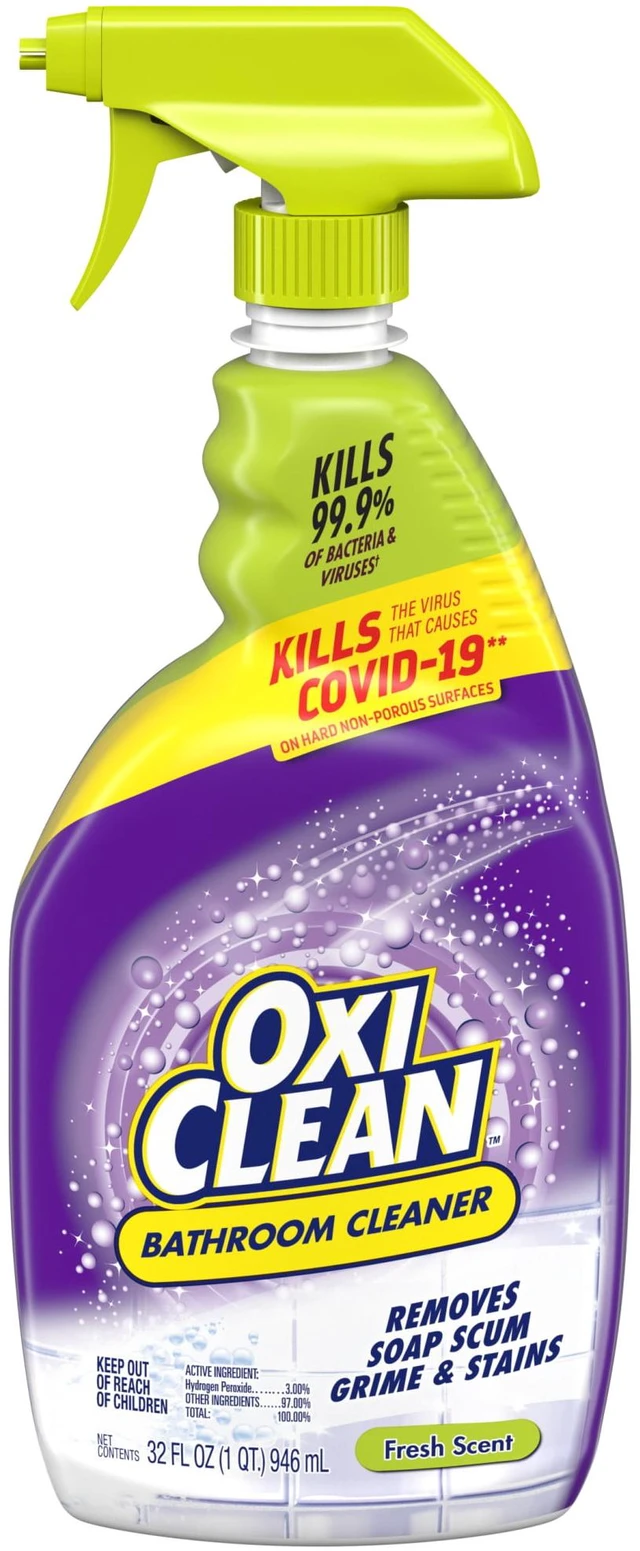 Main image of OxiClean Stainfighters Bathroom Cleaner, Shower, Tub & Tile, Fresh Scent, 32 oz