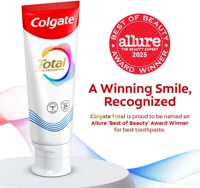 Alt view image 2 of 6 - Colgate Total Active Prevention Whitening Toothpaste, Mint, 2 Pack, 5.1 oz