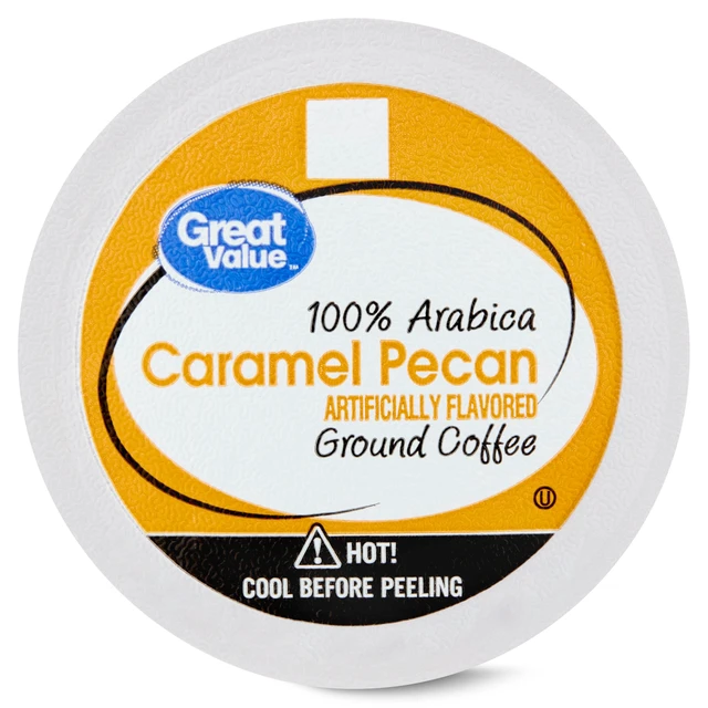 Alt view image 5 of 6 - Great Value Caramel Pecan Medium Roast Coffee Pods, 12 Ct