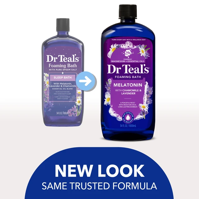 Alt view image 5 of 6 - Dr Teal's Sleep Foaming Bath with Melatonin, Lavender and Chamomile Essential Oils, 34fl oz