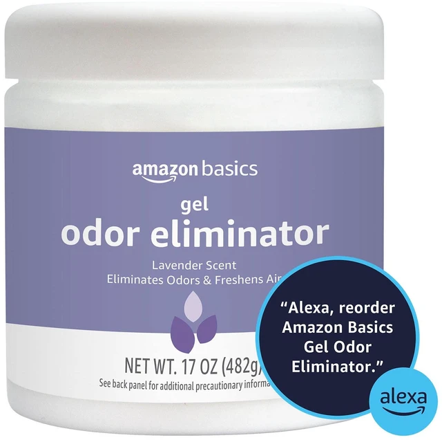 Alt view image 2 of 7 - Amazon Basics Gel Odor Eliminator, Activated Charcoal, Lavender Scent, 17 Oz, 1-Pack
