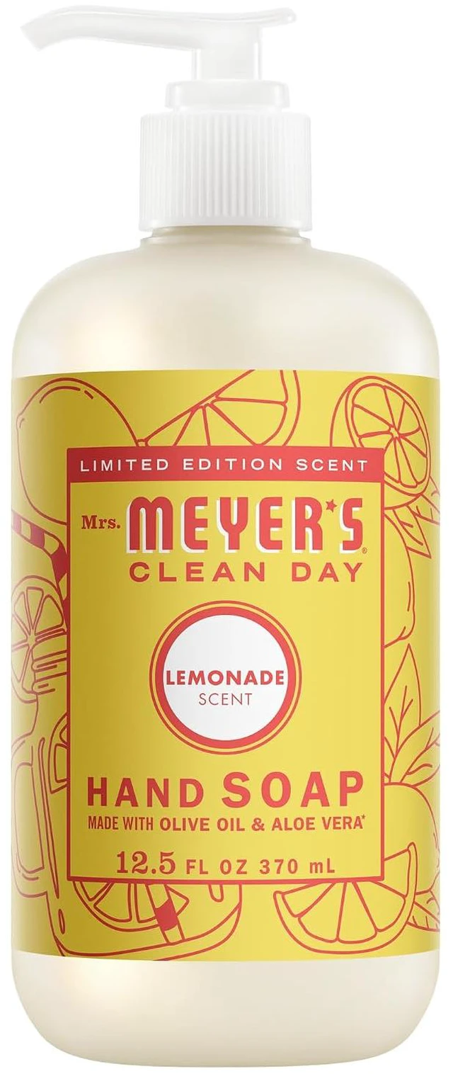 Main image of Mrs. MEYER'S CLEAN DAY Hand Soap 12.5 Fl Oz Lemonade Scent Bottle