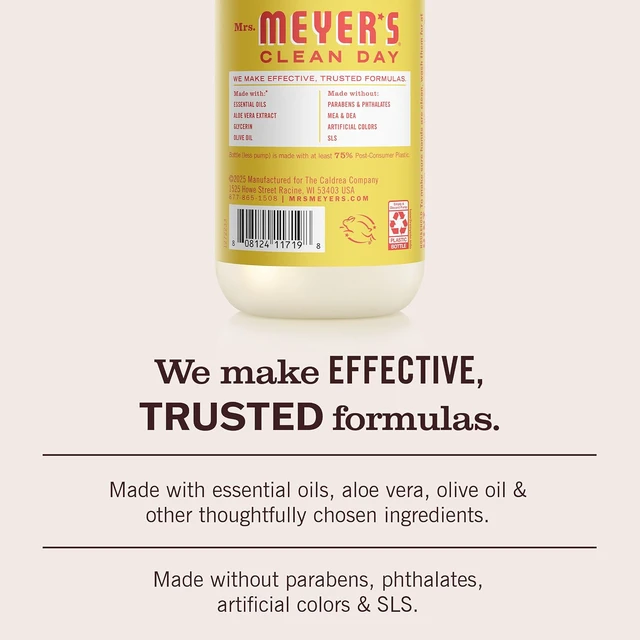 Alt view image 5 of 7 - Mrs. MEYER'S CLEAN DAY Hand Soap 12.5 Fl Oz Lemonade Scent Bottle