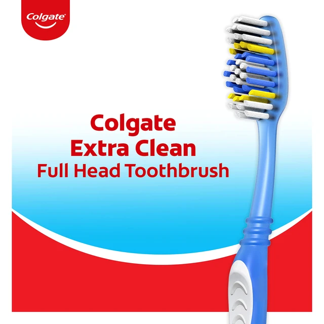 Alt view image 6 of 6 - Colgate Extra Clean Adult Toothbrushes, Soft, Value 6-Pack