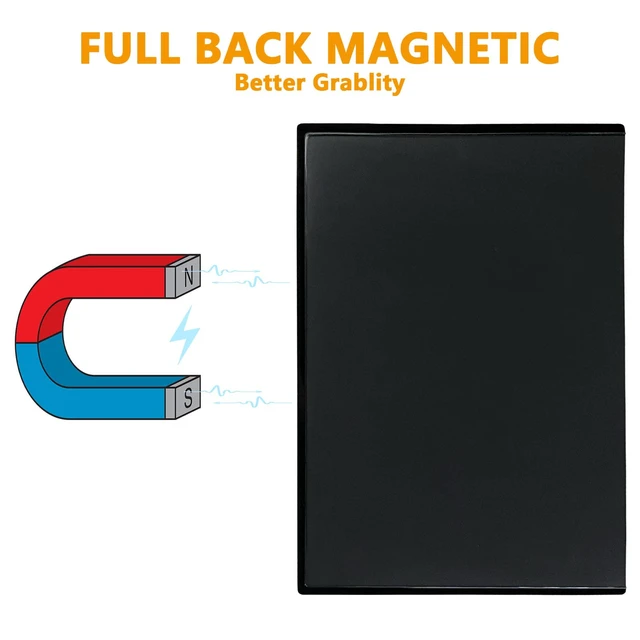 Alt view image 5 of 7 - 4x6 Inches Magnetic Picture Frame, Reusable Black Fridge Magnet Photo Sleeves for Refrigerator, Locker, Office Cabinet (6 Pack)