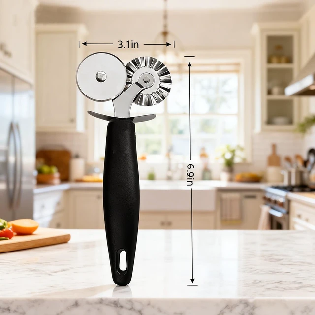 Alt view image 3 of 5 - Stainless Steel Pastry Cutter Wheel