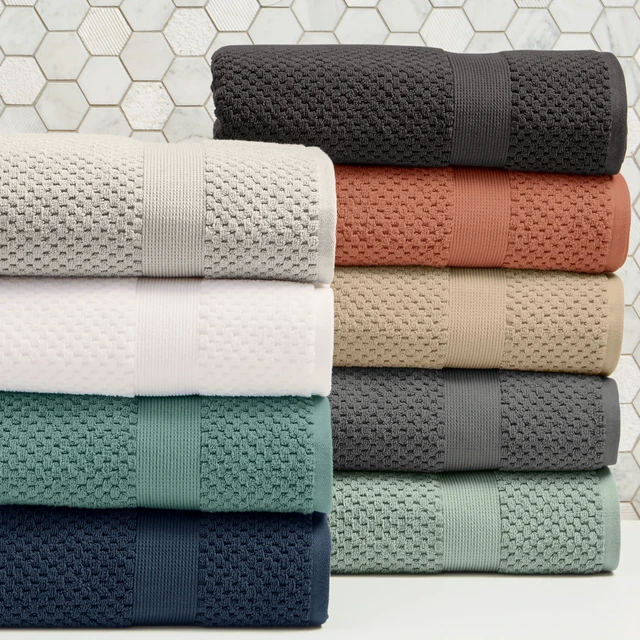 Alt view image 5 of 6 - Better Homes & Gardens Signature Soft Cotton Popcorn Textured Hand Towel, Soft Silver