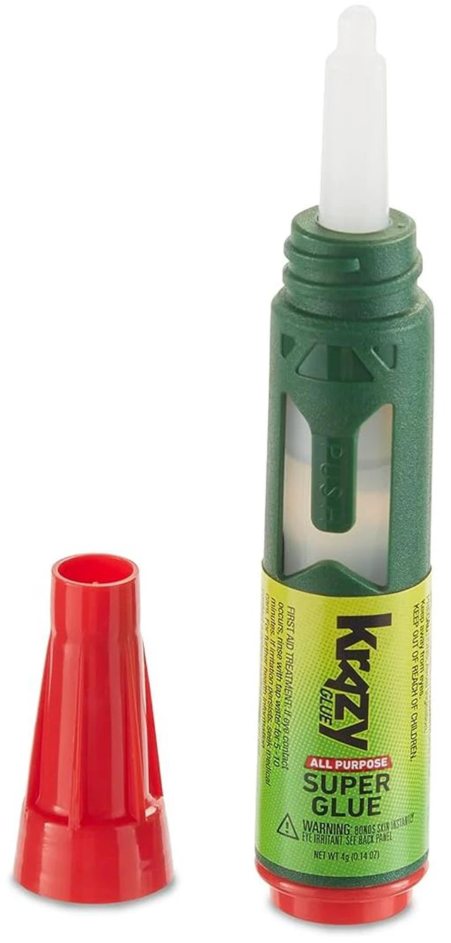 Alt view image 4 of 5 - Krazy Glue All Purpose Precision Control Superglue Pen, 4g, Clear, Fast-Drying Adhesive, One-Drop Applicator for Plastic, Ceramic, Wood, Rubber, Metal, Leather & More