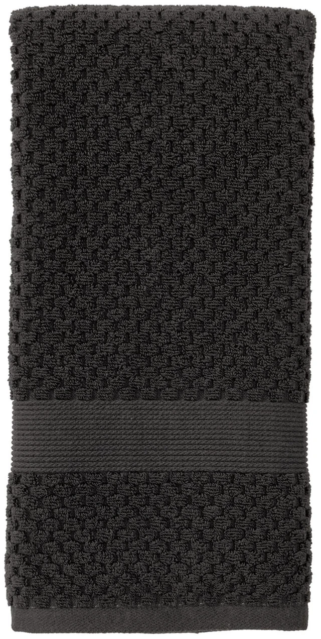 Main image of Better Homes & Gardens Signature Soft Cotton Popcorn Textured Hand Towel, Grey Shadow