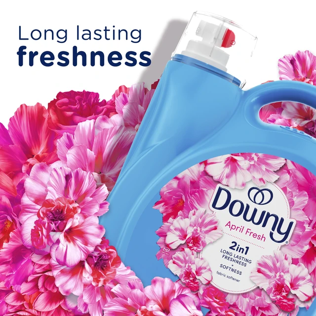 Alt view image 3 of 7 - Downy Soft 2 in 1 Soft and Fresh Liquid Fabric Softener, April Fresh, 44 fl oz, 60 Loads