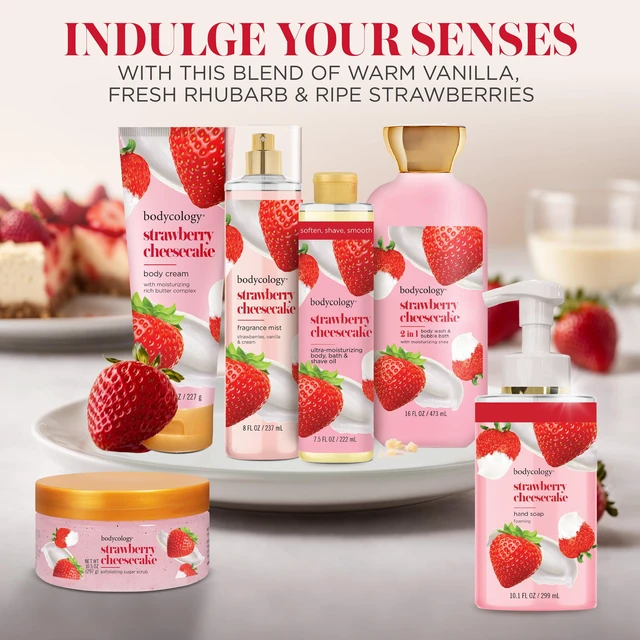 Alt view image 6 of 6 - Bodycology Strawberry Cheesecake Shea Butter Body Cream, 8oz