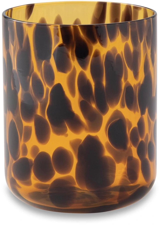 Main image of Thyme & Table 12 fl oz Tortoise Brown Drinking Glass