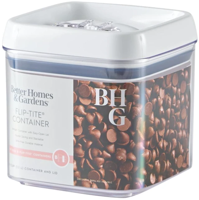 Alt view image 5 of 6 - Better Homes & Gardens Flip-Tite 4.5 Cup Square Food Storage Container