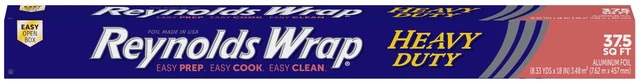 Main image of Reynolds Wrap Heavy Duty Aluminum Foil Roll, 18 Inch Wide, 37.5 Sq Ft