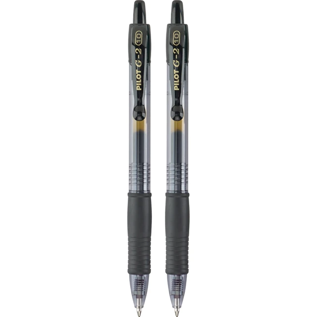 Alt view image 5 of 5 - Pilot G2 Retractable Gel Ink Pens, Bold Point, Black, 2Count