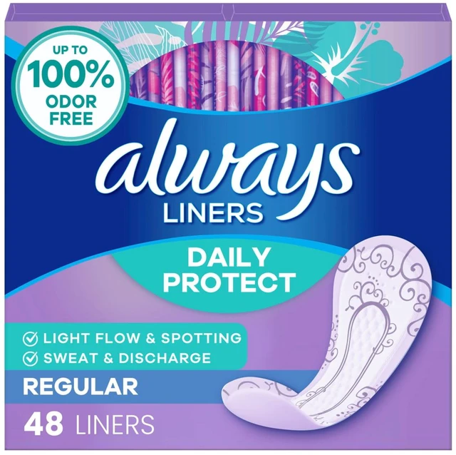 Main image of Always Panty Liners Daily Protect Regular Length Unscented 48 Count