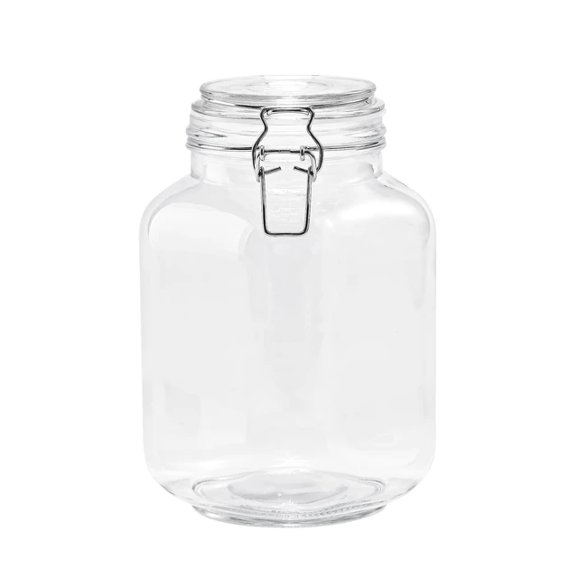 Alt view image 3 of 6 - Mainstays 67 oz Glass Airtight Food Storage Jar with Locking Lid, for Dry Food, Coffee, Sugar and Pantry Organization