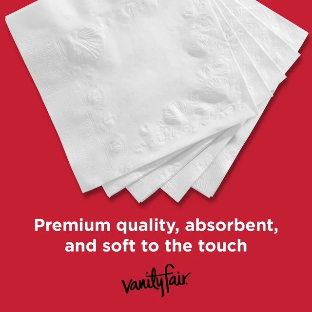 Alt view image 4 of 6 - Vanity Fair Everyday Paper Napkins, 100 Count, Disposable