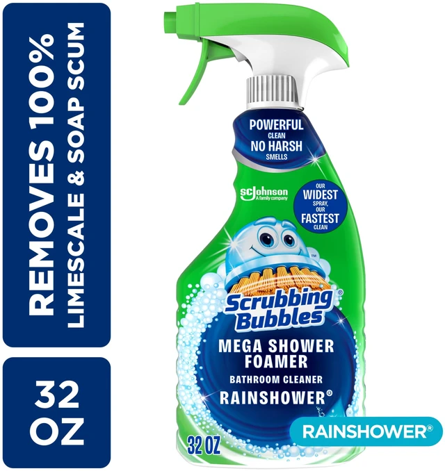 Main image of Scrubbing Bubbles Mega Shower Foamer Spray Rainshower Bathroom Shower & Tub Cleaner 32 oz