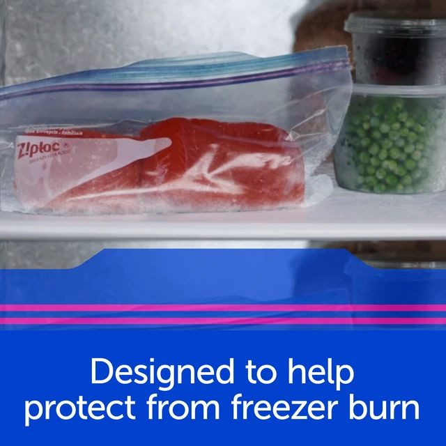 Alt view image 6 of 6 - Ziploc 2 Gallon Freezer Bags, 10 Count, Food Storage