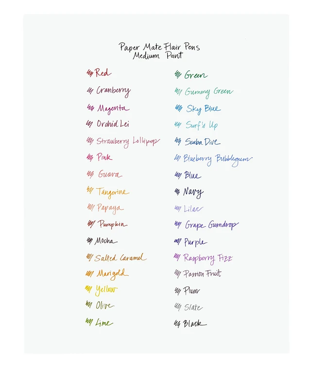 Alt view image 5 of 6 - Paper Mate Flair Felt Tip Pens, Medium Point (0.7mm), Black, 2 Count