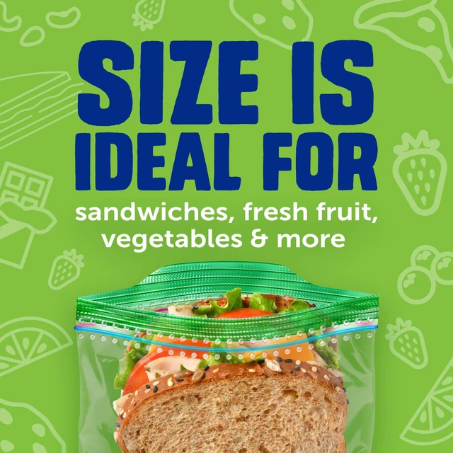 Alt view image 4 of 6 - Ziploc Sandwich & Snack Bags, 105 Count, Easy Open & Close Food Storage
