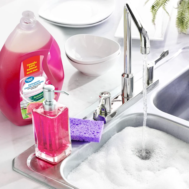 Alt view image 4 of 6 - Great Value 90fl oz Dish Washing Liquid Detergent, Guava