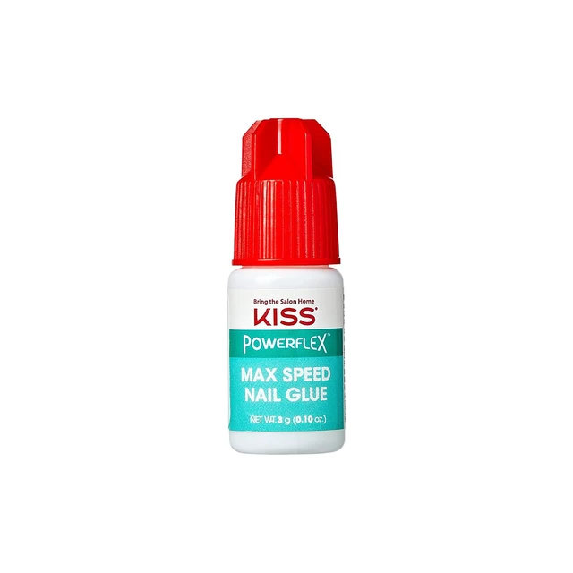 Alt view image 3 of 6 - Kiss PowerFlex Maximum Speed Nail Glue - Fast Drying Adhesive with Nozzle Tip Applicator, for Glue-On Nails and Repairs, Ideal for Tips and Wraps, Net Wt. 0.10 oz (3g)