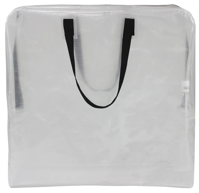 Alt view image 5 of 6 - Mainstays Clear 24 Gallon Slim Storage and Moving Bag with Zipper Closure and Dual Carry Handles