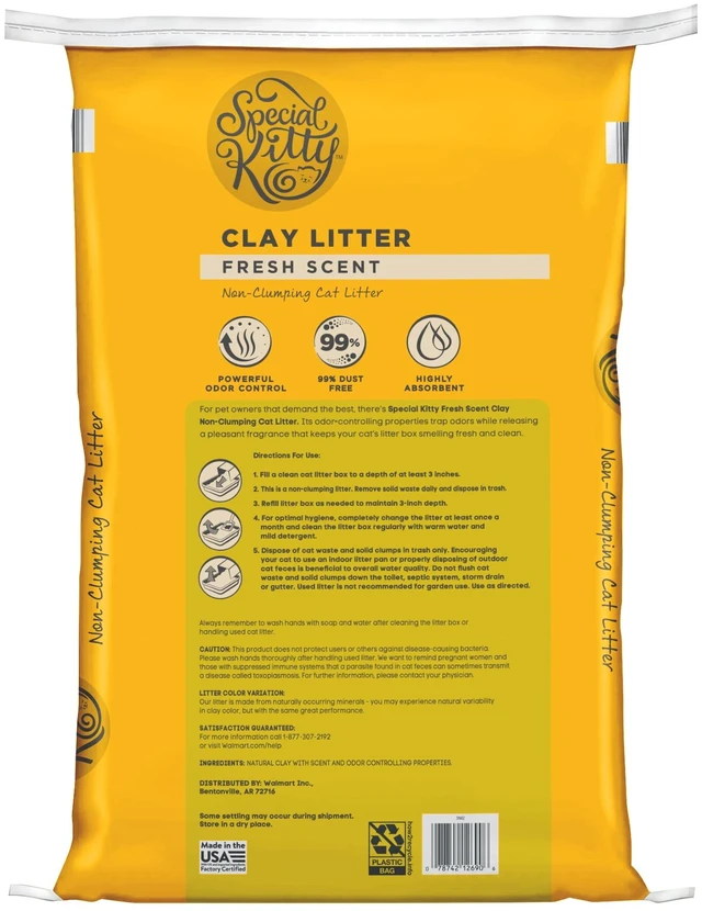 Alt view image 5 of 7 - Special Kitty Non-Clumping Clay Cat Litter, Fresh Scent, 25 lb, 1 Count