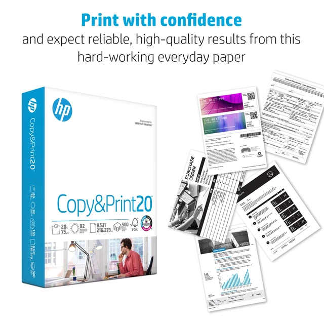 Alt view image 3 of 5 - HP Copy & Print 20, 20lb, 8.5 x 11, 1 Ream (500 Sheets)