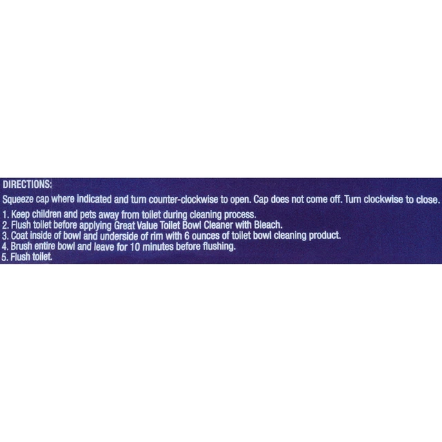 Alt view image 3 of 6 - Great Value Toilet Bowl Cleaners, Fresh Scent, 24 fl oz, 2 Count
