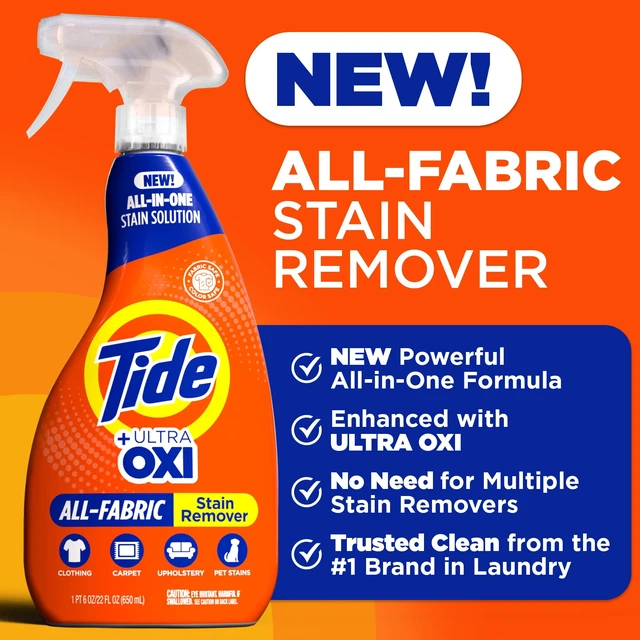 Alt view image 5 of 5 - Tide +Ultra Oxi All-Fabric Laundry Stain Remover Spray, 22 fl oz