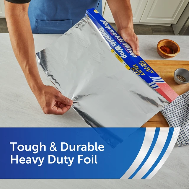 Alt view image 5 of 6 - Reynolds Wrap Heavy Duty Aluminum Foil Roll, 18 Inch Wide, 37.5sq ft