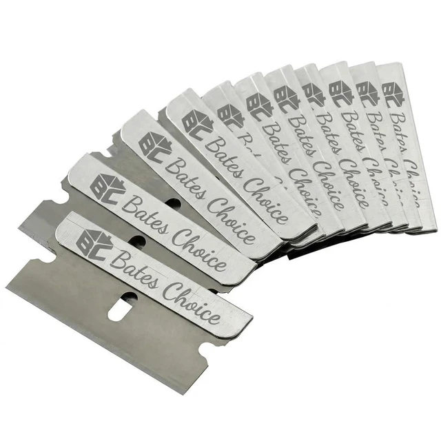 Main image of Bates Razor Blades 50 Pack Carbon Steel Flat Scraper Blades