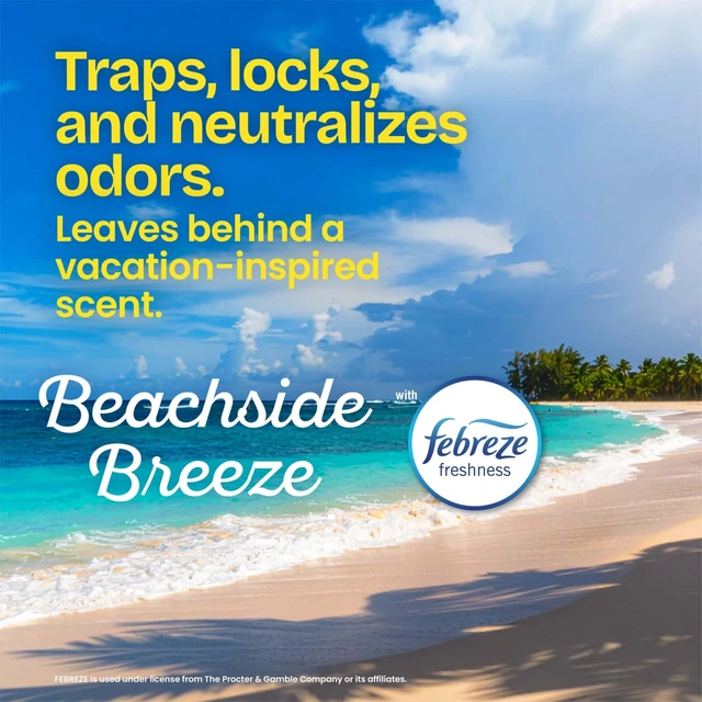 Alt view image 6 of 6 - Glad Odorshield Small Drawstring Trash Bags, 4 Gal, Febreze Beachside Breeze, 34 Ct