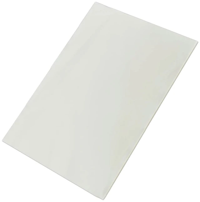 Main image of 50 Count Edible Rice and Wafer Paper, Rectangle, 9x12.6 Inches, for Candy Packaging or Food Decoration