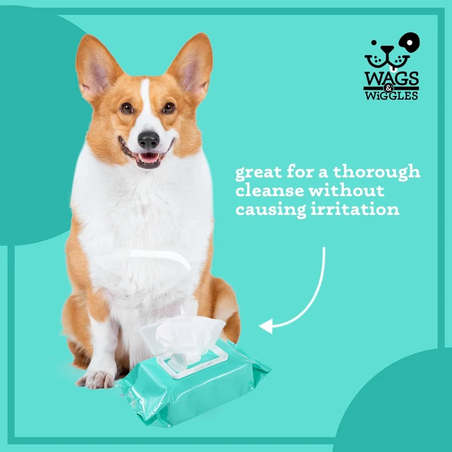 Alt view image 2 of 6 - Wags & Wiggles Hypoallergenic Dog Wipes Fragrance-Free 100 Count