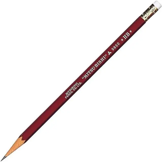 Alt view image 2 of 4 - B. Toys Mitsubishi Pencil with Pencil Eraser 9850 Hardness HB K9850HB