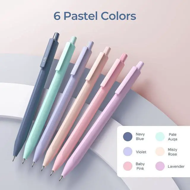 Alt view image 3 of 5 - Nicpro Pastel Mechanical Pencil Set, 0.5 & 0.7mm Cute Pencils, Pack of 6