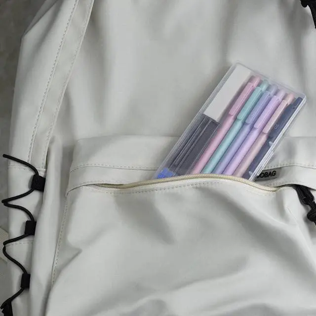 Alt view image 6 of 7 - Pastel Aesthetic Mechanical Pencil Set 6 Pack with Eraesers