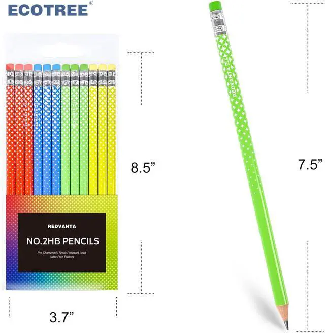 Alt view image 7 of 7 - Pre-Sharpened #2 Pencils, Wood, Back to School Supplies, 12 Count